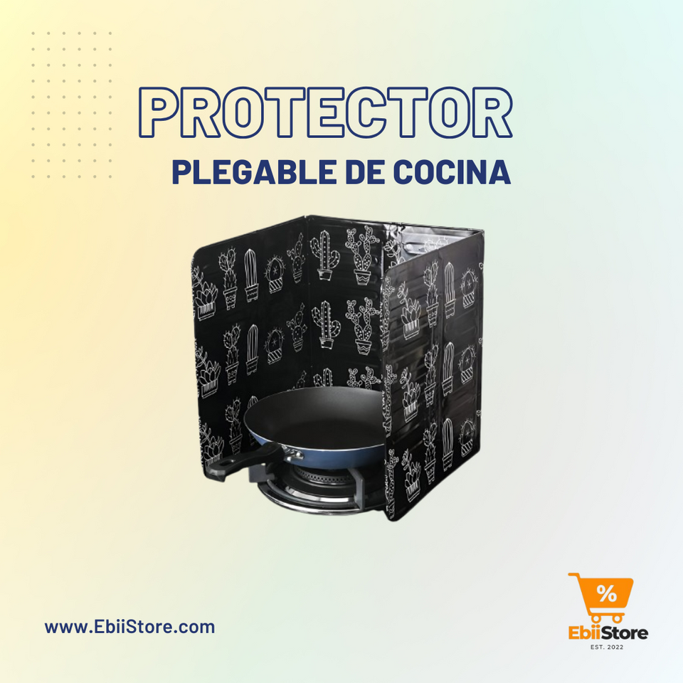 PROTECTOR DE COCINA PLEGABLE- 1 UNIDAD Y PACKS