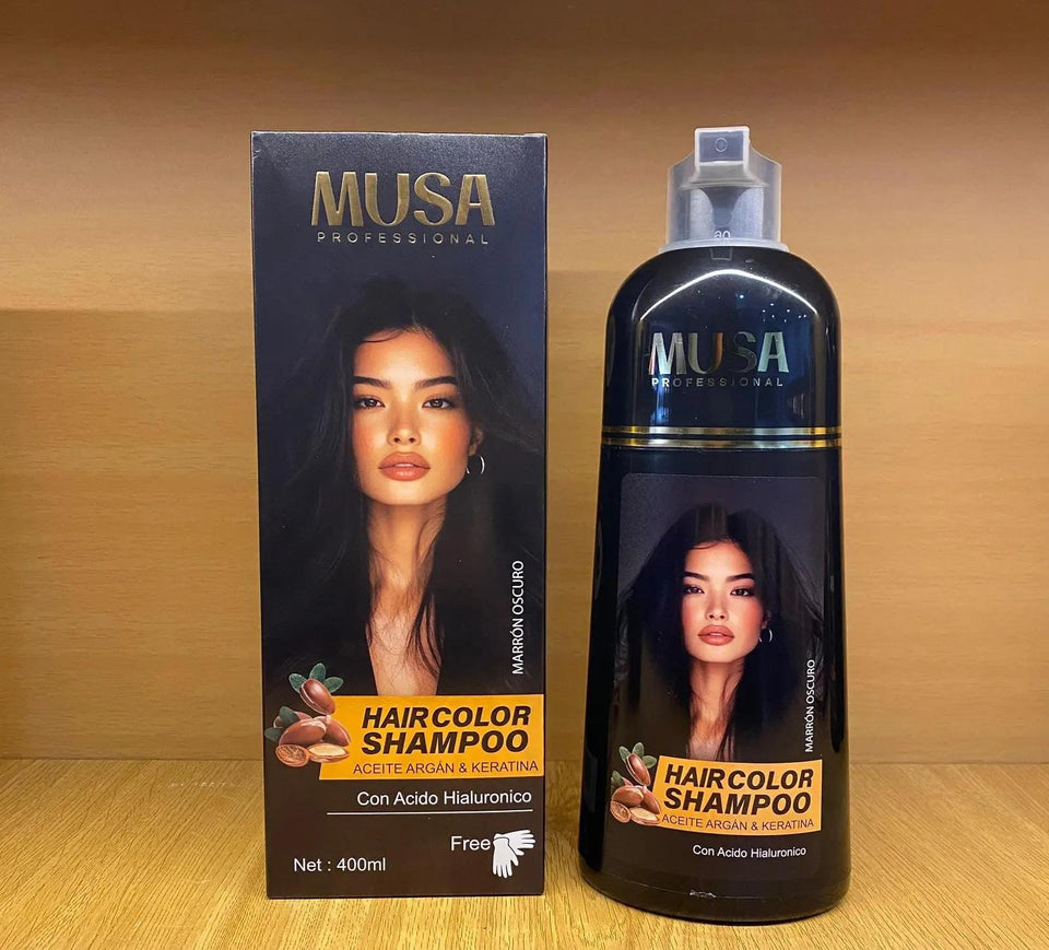 SHAMPOO TINTE 100% NATURAL CON ACEITE DE ARGÁN Y ÁCIDO HIALURONICO!