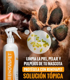 RENOVAPET TÓPICO - LIMPIADOR DE PELAJE / PIEL / OREJAS Y PATAS PARA PERROS Y GATOS